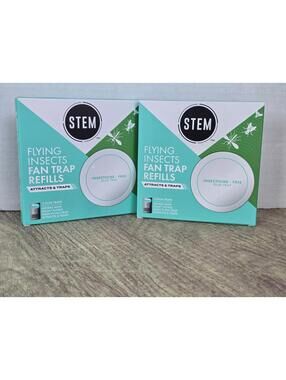 2 Pk Stem Flying Insect Fan Trap Refills, 5 Glue Traps Per Box=10 Traps
